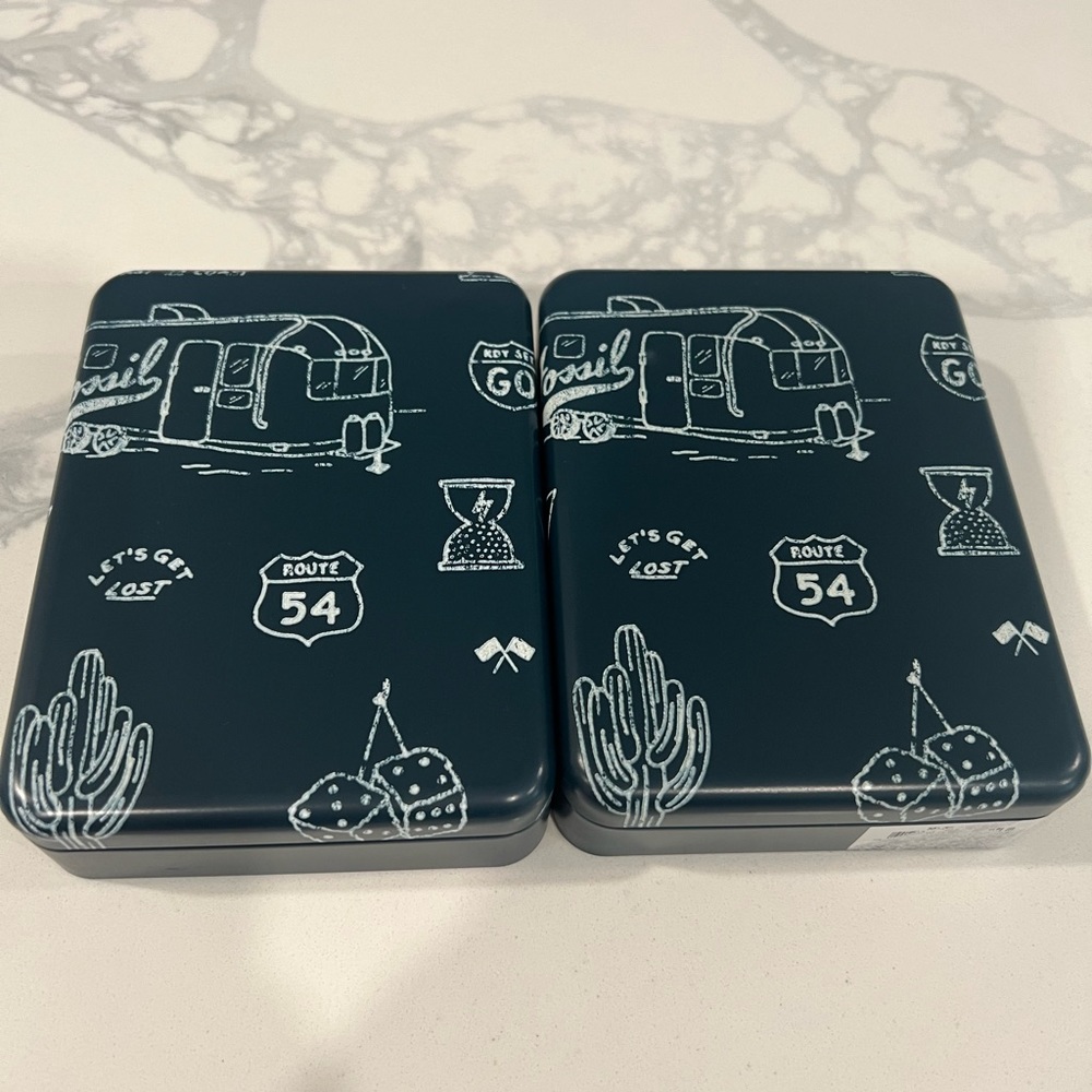 Two FOSSIL Metal Box. - Picture 7 of 16